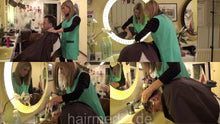 Load image into Gallery viewer, 273 by Barberette KristinaB 1 strong forward wash a male customer in green apron