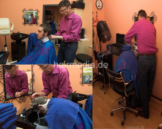 281 HS at barber 1 wash forward shampoo MTM
