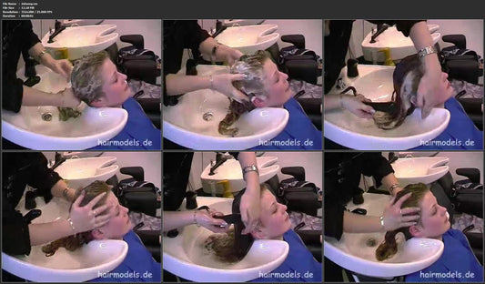 h077 teen Chrissy shampoo, cut and wet set
