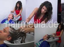 Carica l&#39;immagine nel visualizzatore di Gallery, 328 By Hobbyfriseuse Gamze in haariger Salon shampooing backward