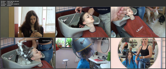 347 twins 2nd session 1 backward salon shampooing by Kia