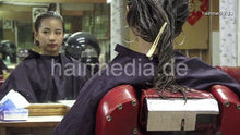 Cargar imagen en el visor de la galería, 359 Claire 1, 3x backward 1x forward wash in asian salon by barber