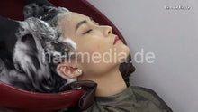 Load image into Gallery viewer, 359 AudreyChan 4 by barber rubber glove forward and backward shampooing