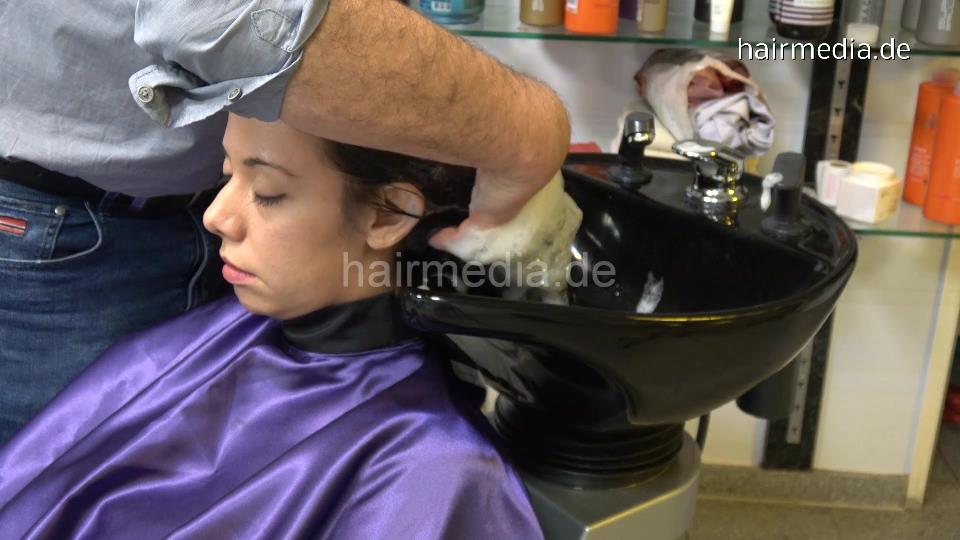 384 JS script wash and trim Stefany 4 backward by barber