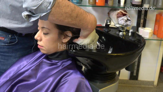 384 JS script wash and trim Stefany 4 backward by barber
