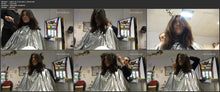 Load image into Gallery viewer, 387 JS Asya 1 drycut by barber in shinycape  TRAILER