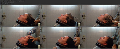 390 Julia hair ear and face by barber cam 2 21 min HD video for download