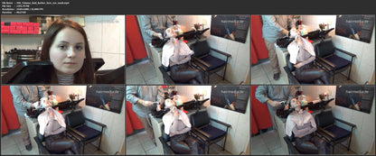 390 Tatjana hair ear and face by barber 27 min HD video for download