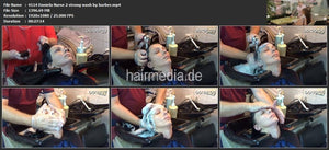 4114 Daniela nurse shampooing, face and ear wash by barber