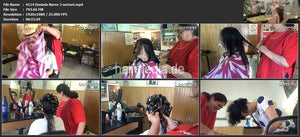 4114 Daniela nurse coloring, wet set haircut 15 min HD video for download