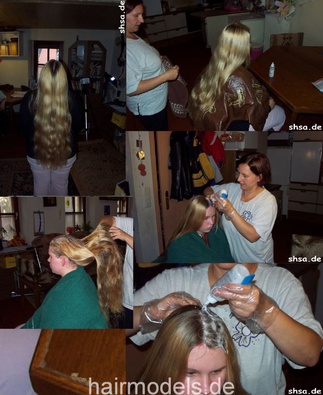 413 Nicole home hair coloring complete 40 min video for download