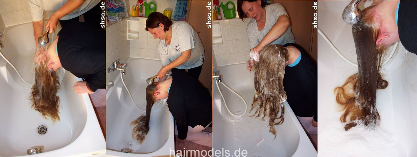 413 Nicole home hair coloring complete 40 min video for download