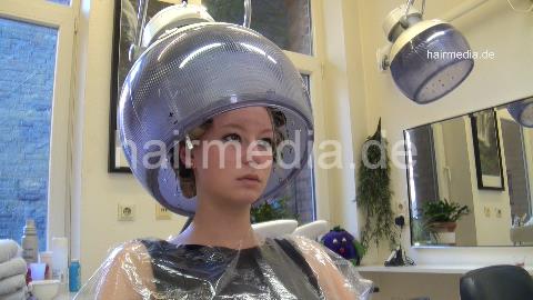 7056 Maja blonde long teen hair 3 wet set first part