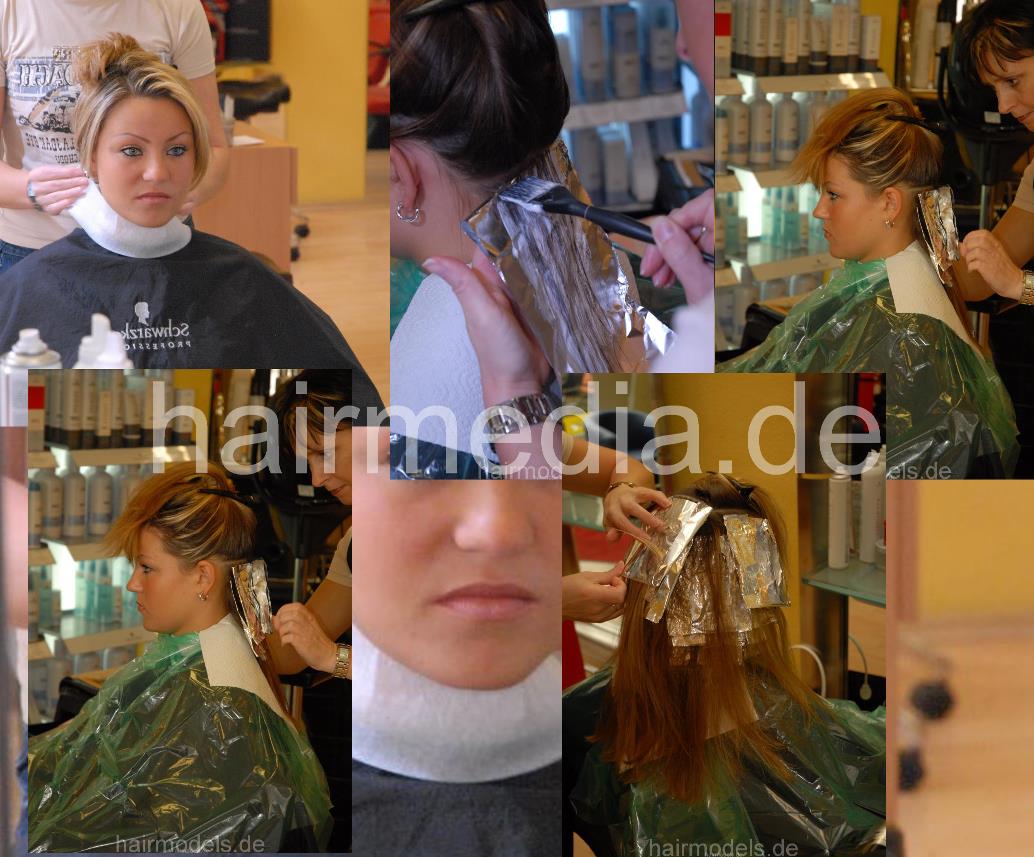 449 AngeliqueD highlighting shampooing and blow