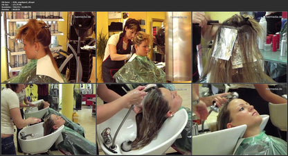 449 AngeliqueD highlighting shampooing and blow