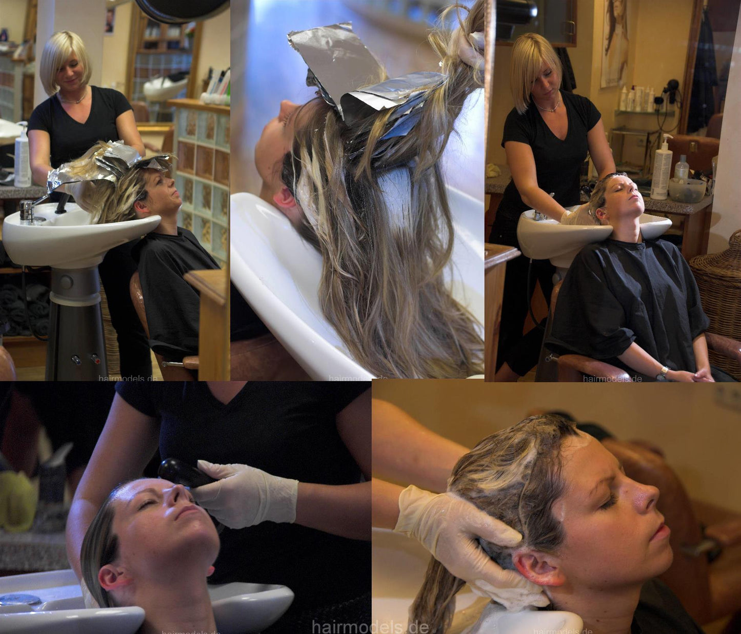 460 Petra 2 shampooing by barberette in gloves