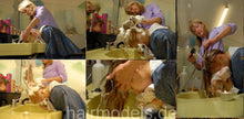 将图片加载到图库查看器，470 Julia and Soraya thick hair sisters shampoo session and bleaching