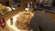 Load image into Gallery viewer, 526 SamanthaSS by barber strong wash forward fresh styled blonde hair