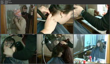 Load image into Gallery viewer, 0052 russian barberette Olga 1990 vintage wash cut and blow 33 min video for download