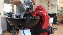 Cargar imagen en el visor de la galería, 539 10 KseniaK forward over backward bowl shampoo by barber