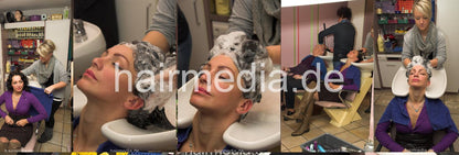 6115 MelissaHae and Oxana shampoo and old fashioned wet set complete