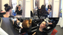Charger l&#39;image dans la galerie, 6156 Tyra by Ksenia backward wash salon shampooing barberette in the bowl