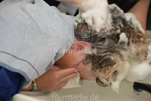 6184 Gabi 3 forward shampoo hairwash by mature barberette