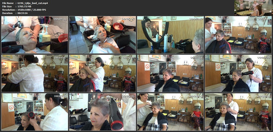 6196 Ljilja backward wash and haircut