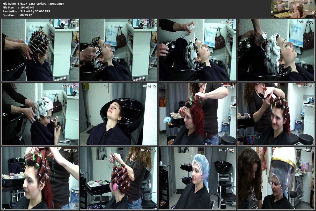 6197 Hairdream4you Jara Curlers Hairnet foamperm 40 min video for download