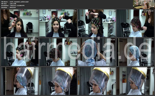 6197 Hairdream4you Jasmin 4 curlers 24 min video for download