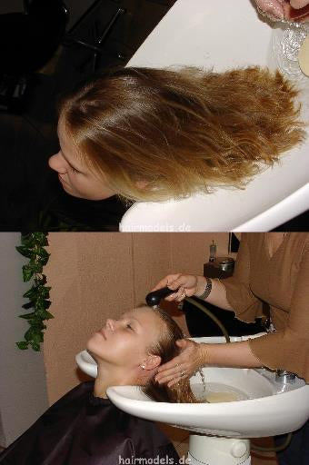 659 StefanieW teen shampooing and wet set updo 28 min video for download