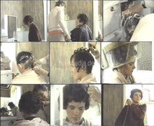 Cargar imagen en el visor de la galería, 0066 UK model forward wash by mature barberette and wet set in UK 1980