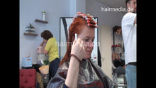 Laden Sie das Bild in den Galerie-Viewer, 7202 Ukrainian hairdresser in Berlin 220515 6th 2 perm redhead Zoya controlled
