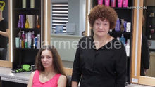 Charger l&#39;image dans la galerie, 7200 Valentina long hair complete perm by Ukrainian master barberette