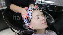 Load image into Gallery viewer, 7200 Valentina long hair complete perm by Ukrainian master barberette