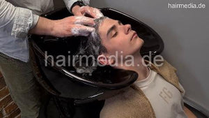 2015 Daniel youngman Ukrainian perm Part 1 backward shampoo by barber