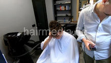 Charger l&#39;image dans la galerie, 2015 Daniel youngman Ukrainian perm Part 3 haircut and blowout by barber
