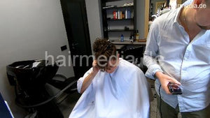 2015 Daniel youngman Ukrainian perm Part 3 haircut and blowout by barber