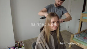 7204 Tanya in Romania Bucharest drycut, shampoo cut and blow
