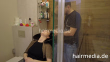 将图片加载到图库查看器，7204 Julia in Romania Bucharest shampoo cut and blow permed hair