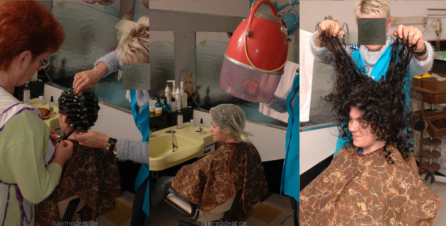 752 KarinL by Mature perm and wet set complete 61 min video and 200 pictures for download