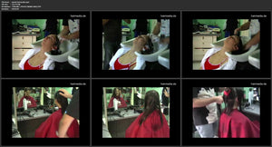 8078 Gianni hairmedia shampoo and haircut Italy 17 min video for download