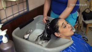 8135 Marita and Jasmin Casting incl. shampooing backward XXL hair by barber