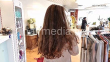 Load image into Gallery viewer, 8158 MarieM 2105 1 dry haircut in large yellowcape tie closure
