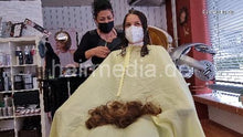 将图片加载到图库查看器，8158 MarieM 2105 3 haircut in large yellowcape tie closure