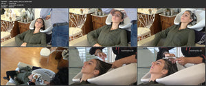 8158 s1864 Valeria 1 backward wash by barber 20 min  HD video for download