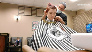 8161 Walentyna barbershop drycut buzzcut without shampoo