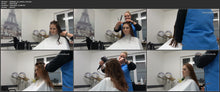 Charger l&#39;image dans la galerie, 8300 JuliaR by MelanieM 3 haircut in barberchair in vintage barbershop in large cape