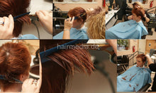 Cargar imagen en el visor de la galería, 838 SandraZ Barbershop dry cut haircut on dry hair in barberchair