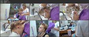8400 Angela 2 forward wash in barbershop